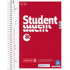 BRUNNEN Collegeblock 106787201 DIN A5 80Blatt kariert,