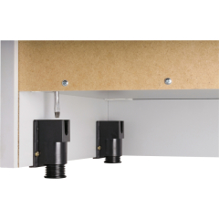 Hammerbacher Regal Solid V6400/W 5OH 100x40x200,4cm weiß,