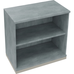 Regal 2OH B800xT442xH781mm Silberaluminium/Beton hell,