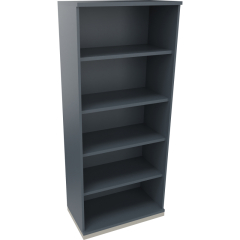 Regal 5OH B800xT442xH1869mm Silberaluminium/Lavagrau,