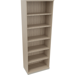 Regal 6OH B800xT442xH2221mm Silberaluminium/Eiche Natur,