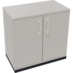 Flügeltürenschrank 2OH B800xT442xH781 an/Lichtgrau,