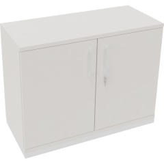 Flügeltürenschrank 2OH B800xT442xH781 si/Weiß,