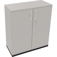 Flügeltürenschrank 3OH B1000xT442xH1133 an/Lichtgrau,