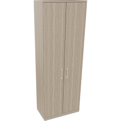 Flügeltürenschrank 6OH B800xT442xH2221 si/Eiche Nat,