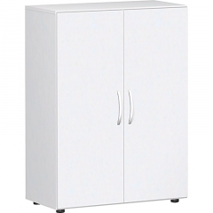 Geramöbel Flügeltürenschrank Flex S-383102-WW 3OH 80x42x110,4cm ws,