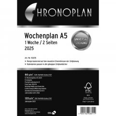 Chronoplan Wochenplan 50235 148,5x210mm 1W/2S,