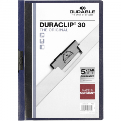 DURABLE Klemmmappe DURACLIP 30 220028 DIN A4 Hartfolie nachtblau,