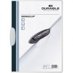 DURABLE Klemmmappe SWINGCLIP 226002 DIN A4 max. 30Bl. Klemme ws,