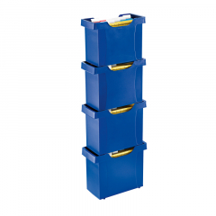 Leitz Hängebox Uni-Box Plus 19080035 Polystyrol blau,