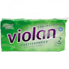 Fripa Toilettenpapier Violan 1530804 2lg. 250Bl. 8 Rl./Pack.,