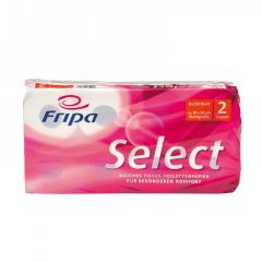 Fripa Toilettenpapier Select 1020806 2-lagig weiß 8 Rl./Pack.,