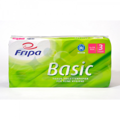 Fripa Toilettenpapier 1510820 3lg. 250Bl. ws 8Rl.,