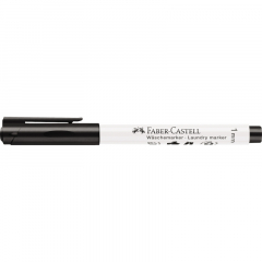 Faber-Castell Wäschemarker 159502 Rundspitze schwarz,