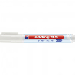 edding Glasboardmarker 95 4-95049 1,5-3mm Rundspitze weiß,