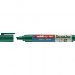 edding Flipchartmarker 32 EcoLine 4-32004 1-5mm Keilspitze grün,