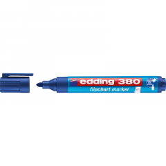 edding Flipchartmarker 380 4-380003 1,5-3mm Rundspitze blau,