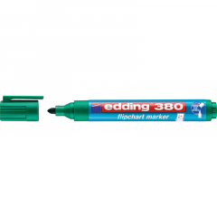 edding Flipchartmarker 380 4-380004 1,5-3mm Rundspitze grün,