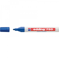 edding Lackmarker 750 4-750003 2-4mm Rundspitze permanent blau,