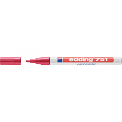 edding Lackmarker 751 4-751002 1-2mm Rundspitze permanent rot,