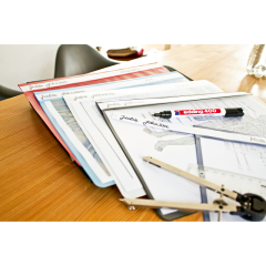 edding Permanentmarker 400 4-400006 1mm nachfüllbar Rundspitze orange,