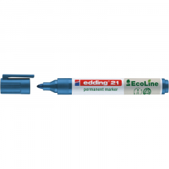 edding Permanentmarker 21 EcoLine 4-21003 1,5-3mm Rundspitze blau,