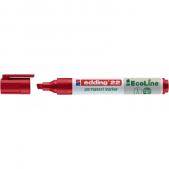 edding Permanentmarker 22 EcoLine 4-22002 1-5mm Keilspitze rot,