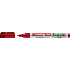 edding Permanentmarker 25 EcoLine 4-25002 1mm Rundspitze rot,