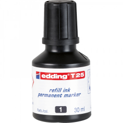 edding Nachfülltusche T 25 4-T25001 30ml geruchsarme Tusche schwarz,