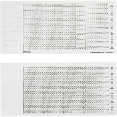 Leitz Organisationsstreifen 61610001 S1/2ws 100 St./Pack.,