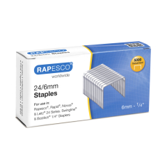 Rapesco Heftklammern S24602Z3 24/6mm 5.000 St./Pack.,