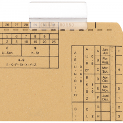 ELBA Vollsichtreiter 100552031 3zeilig 50x75mm tr 50 St./Pack.,