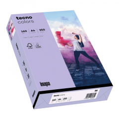 inapa tecno Kopierpapier Colors 2100011386 A4 160g violett 250Bl.,