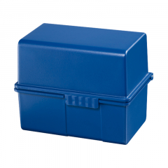 HAN Karteikasten 976-14 DIN A6 quer max. 400Karten PS blau,