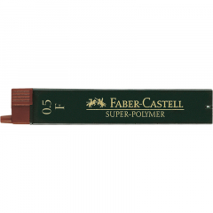 Faber-Castell Feinmine SUPER POLYMER 120510 F 0,5mm 12 St./Pack,