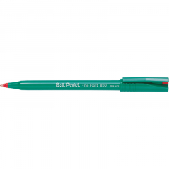 Pentel Tintenroller Ball R50-B 0,4mm Kappenmodell rot,