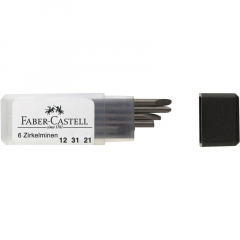 Faber-Castell Zirkelmine 123121 in Dose 6 St./Pack.,