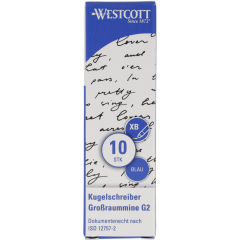 Westcott Kugelschreibermine G2 E-733490 00 Metall bl 10St.,