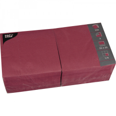 PAPSTAR Serviette 12494 33x33cm 3lagig bordeaux 250 St./Pack.,