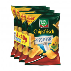 funny-frisch Chipsfrisch 5216 gesalzen 4 x 40G,