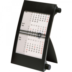 rido/idé Tischkalender 7038000905 11x18,3cm 3M/1S sw/sw,