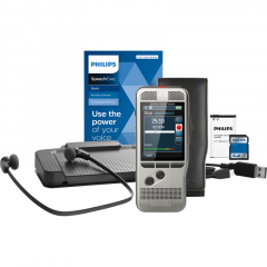 Philips Diktiergerät Digital Pocket Memo Starter Kit DPM7700/03,