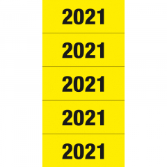 HERMA Ordneretikett 2021 1681 60x26mm gelb 100 St./Pack.,