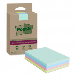 Post-it Haftnotiz Super Sticky  4645-RSSCOL4 102x152mm 4x45Bl,