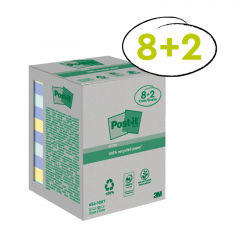 Post-it Haftnotiz Recycling  654-RCP10 76x76mm sort. 10St.,