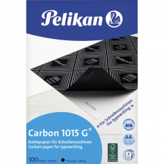 Pelikan Kohlepapier 1015G 018770 DIN A4 gefärbt 100Blatt schwarz,