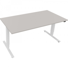 Sitz-/Stehtisch T-Kufe klappbar B1600xT800xH625-1285 ws/Lichtgrau,