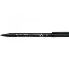 STAEDTLER Folienstift Lumocolor 317-9 1mm permanent schwarz