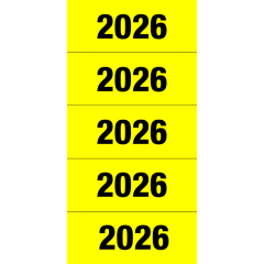 Jahresschild 2026 60x26mm sk ge 100St,