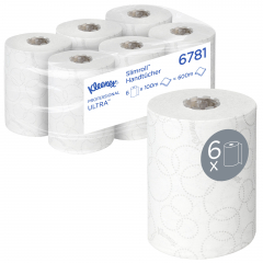 Kleenex Handtuchrolle ULTRA Slimroll 6781 weiß 6 St./Pack.,